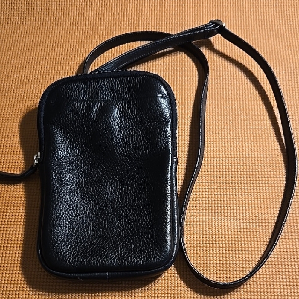 Coldwater Creek Black Leather Crossbody